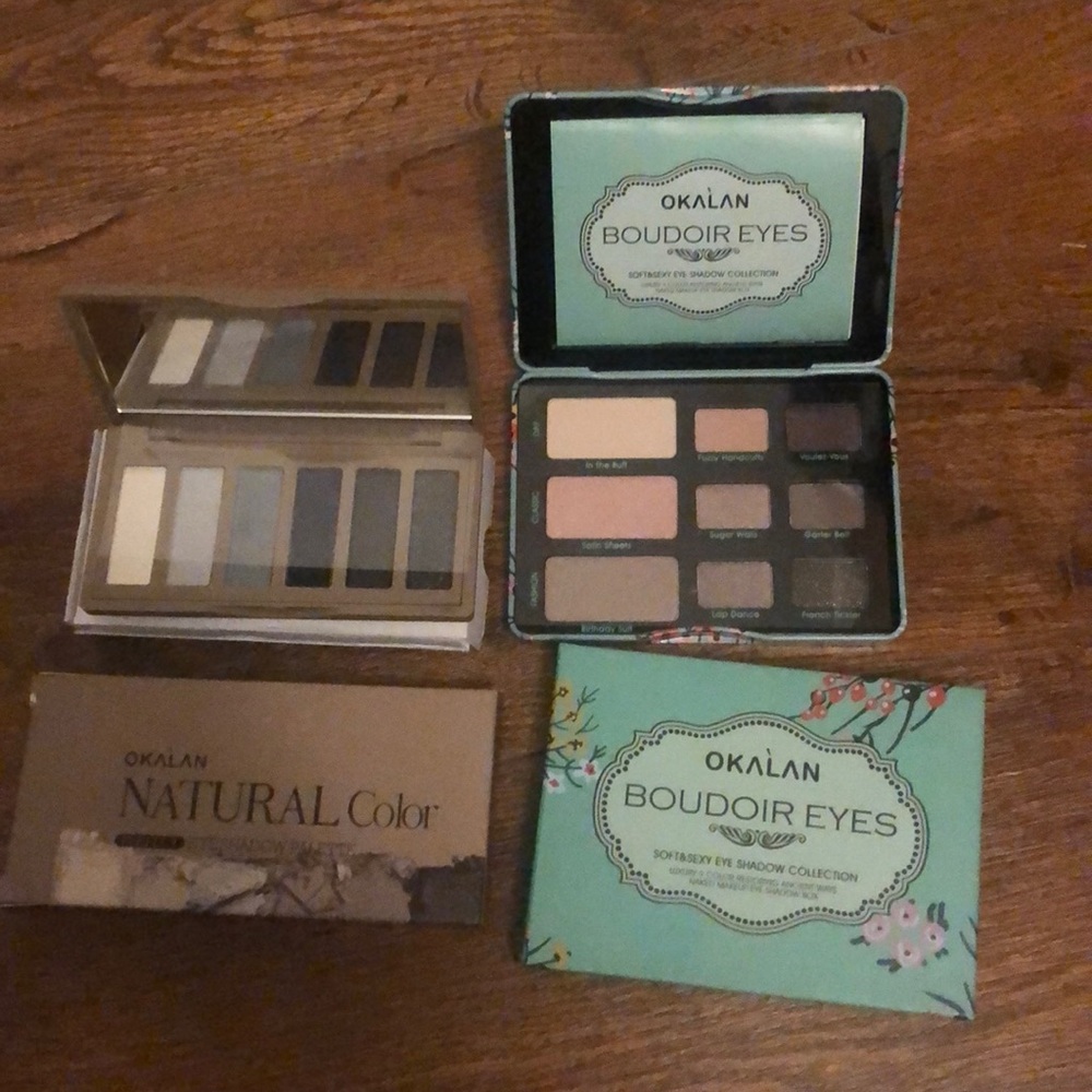 Okalan eyeshadow palettes